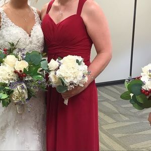Cranberry Kanali K Bridesmaid Dress